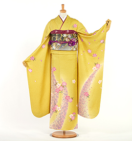 黄色で人気の振袖(成人式) 通販｜格安の着物販売・購入サイト【きもの
