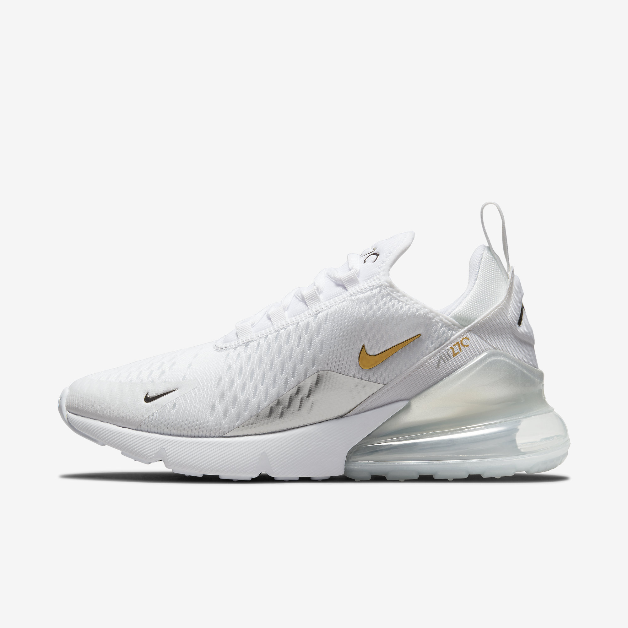 Nike Air Max 270 White/Metallic Gold-Metallic Silver DM3080-100