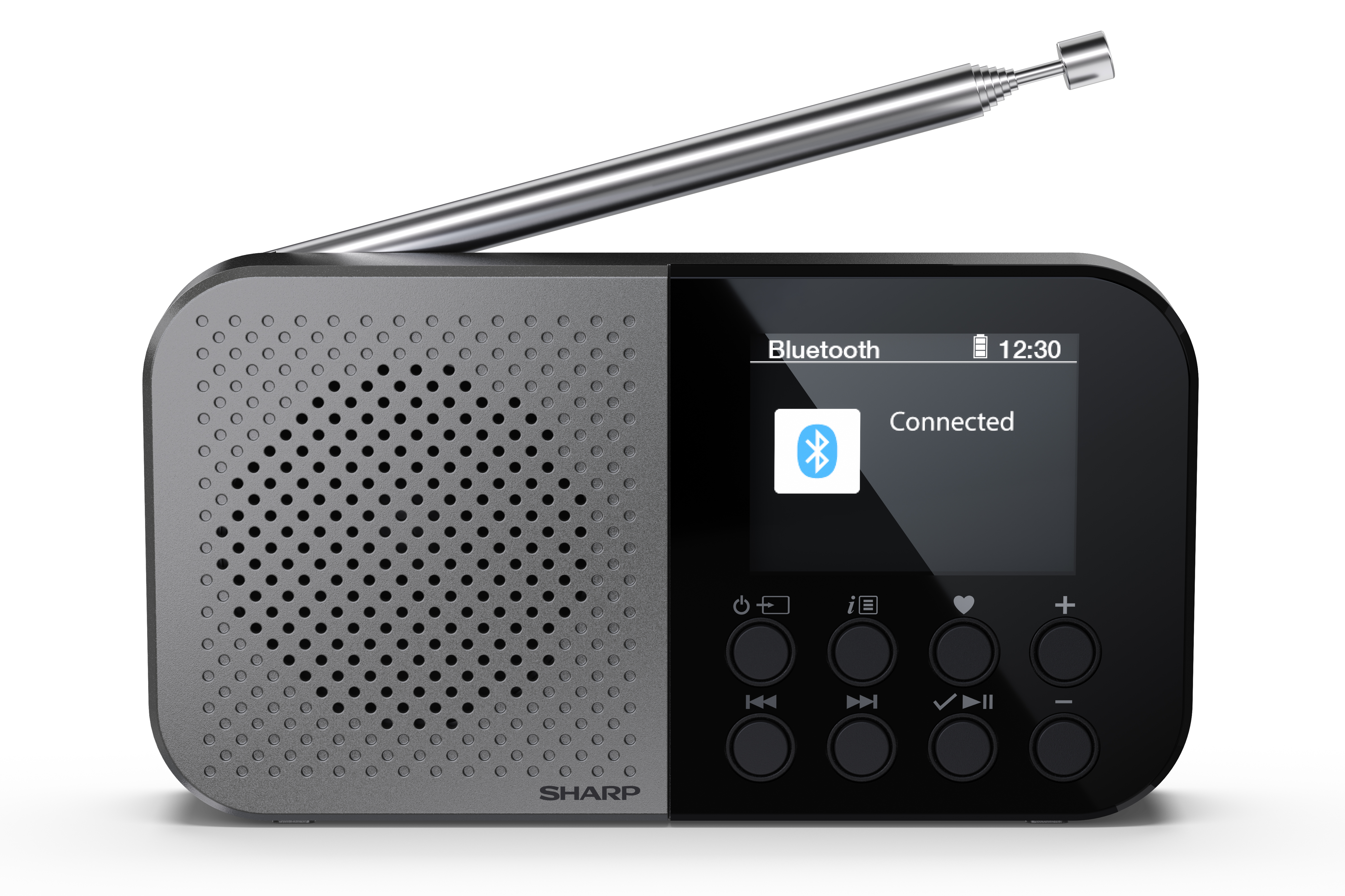 OSAKA Pocket/Handheld Portable Digital Radio - Storm Grey