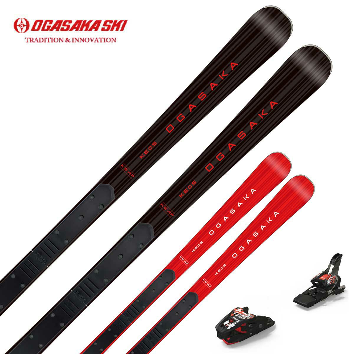 OGASAKA PC-SX/L 150cm レディース スキーセット オガサカ スキー 板