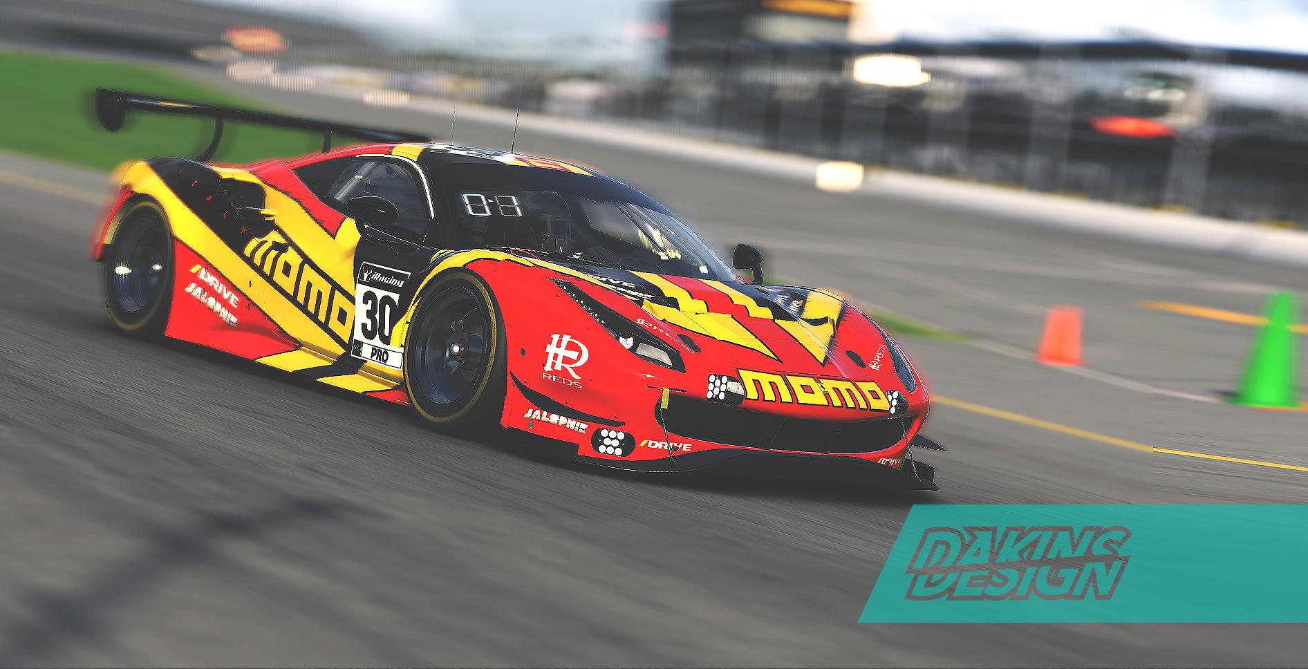 OFFICIAL ORIGINAL: MOMO Ferrari 458 Livery by Jason Dakins