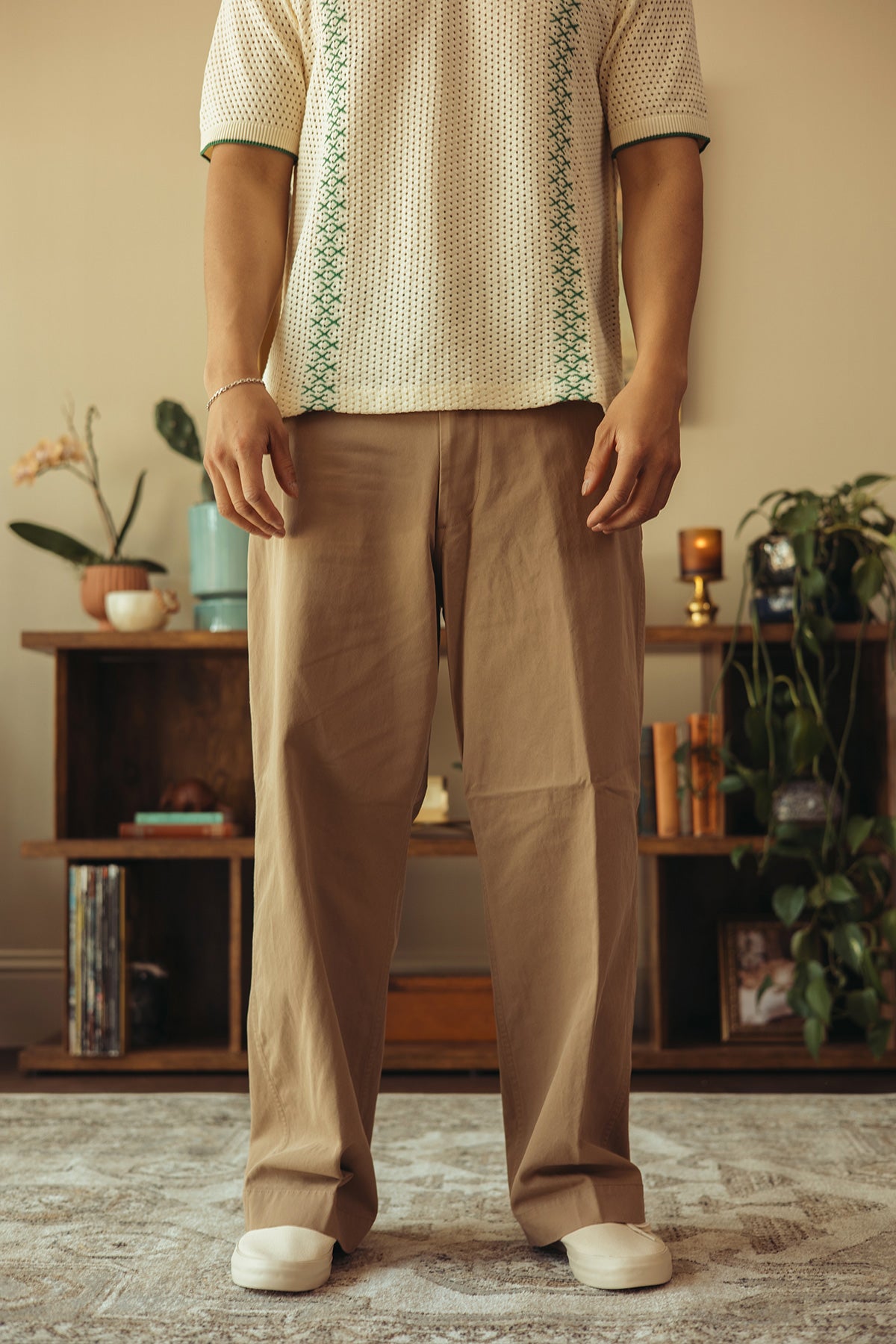 Beams+ Twill MIL Trousers | Khaki | Canoe Club