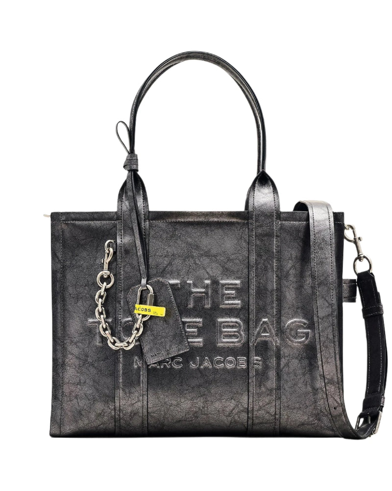 Marc Jacobs The Metallic Distressed Large Tote Handbag – ShopCGX