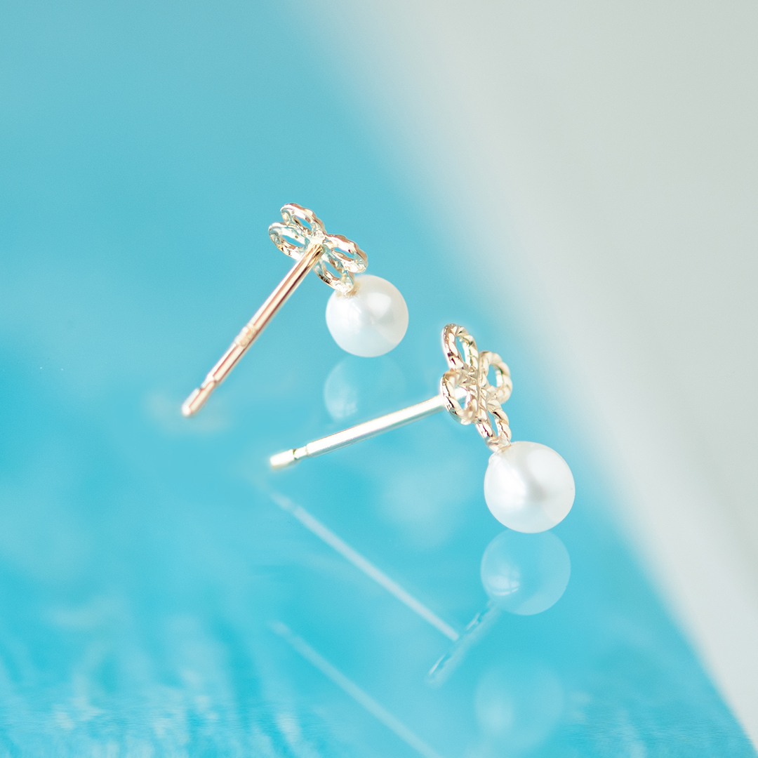ピアス K10イエローゴールド 淡水パール アクセサリーPePe オンライン