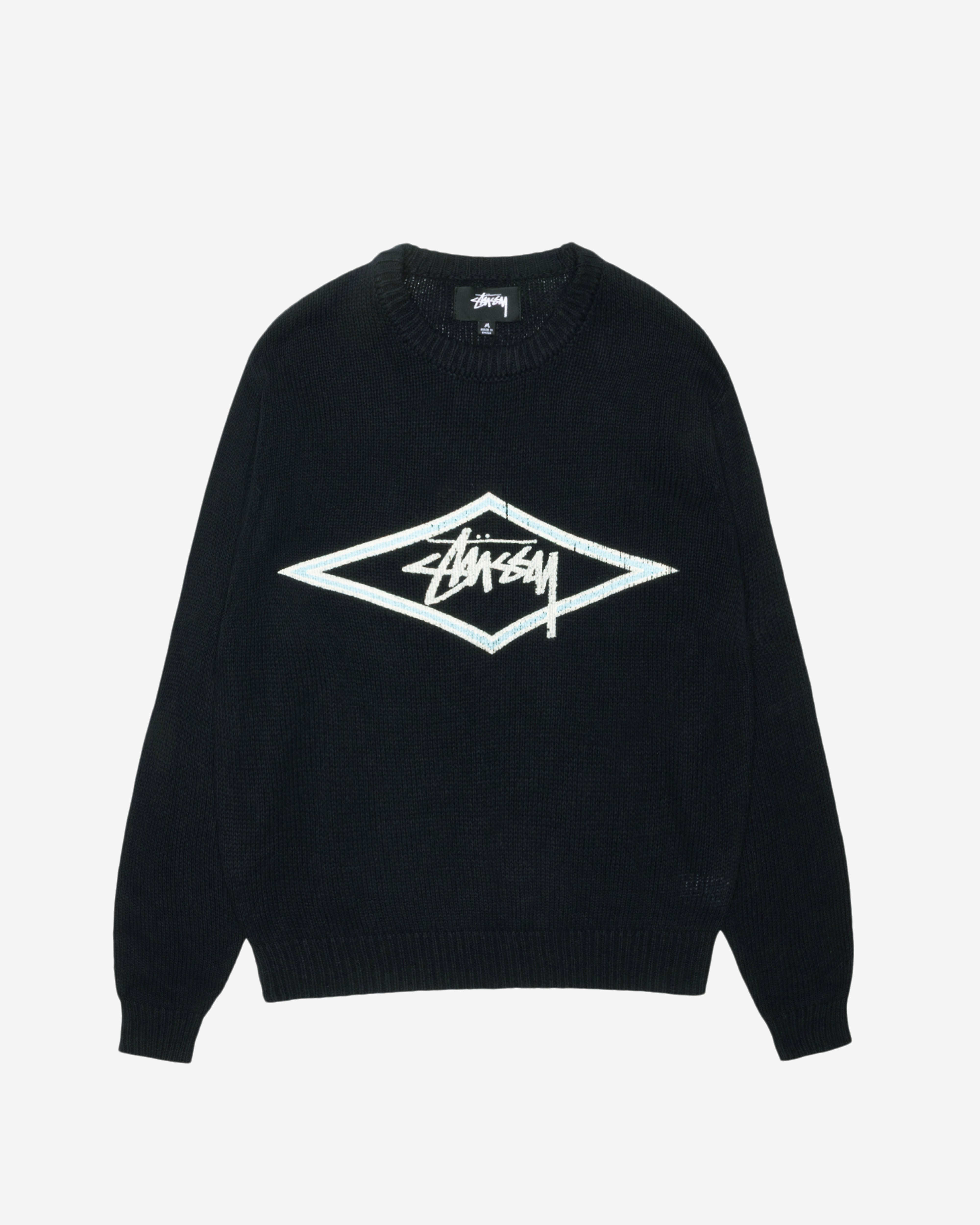 Stüssy: Men's Surf Team Sweater (Black) | DSMNY E-SHOP