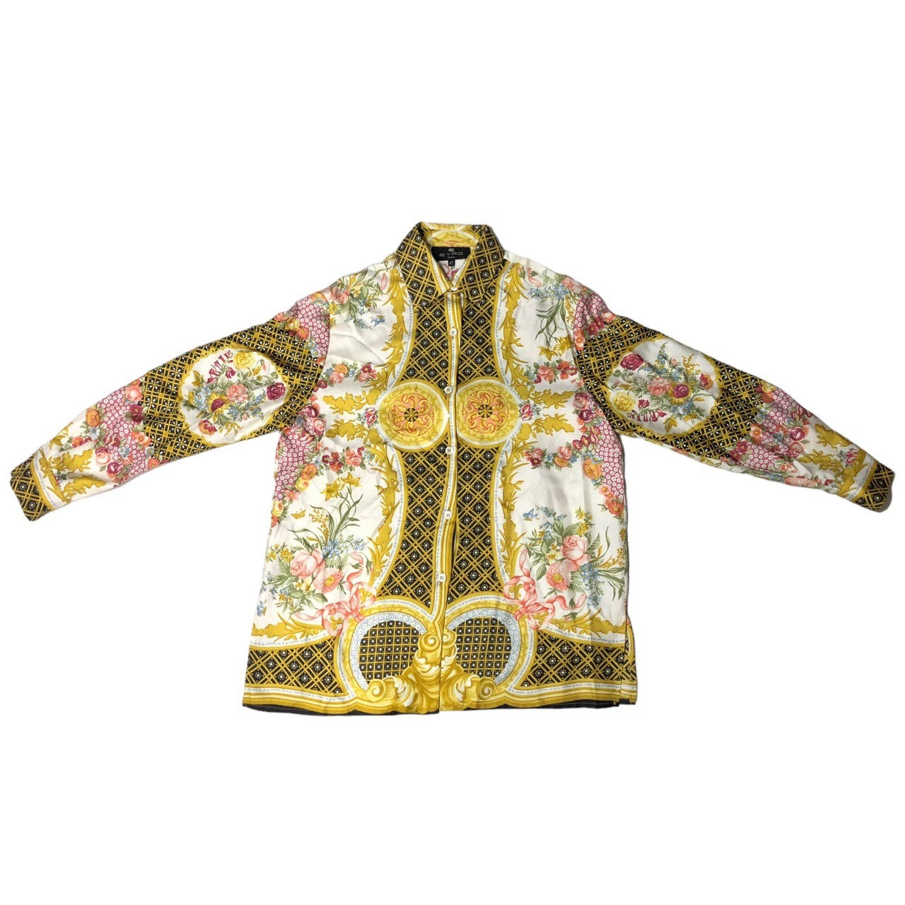 ETRO(エトロ) Scarf pattern all silk shirt スカーフ柄 シルク シャツ