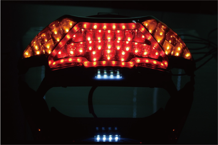 アドレスV125S LEDテールランプ フロント用ウインカーセット スモーク