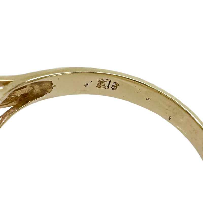 12号 赤サンゴ/珊瑚 リング・指輪 K18ゴールド 18金 4.1g レディース