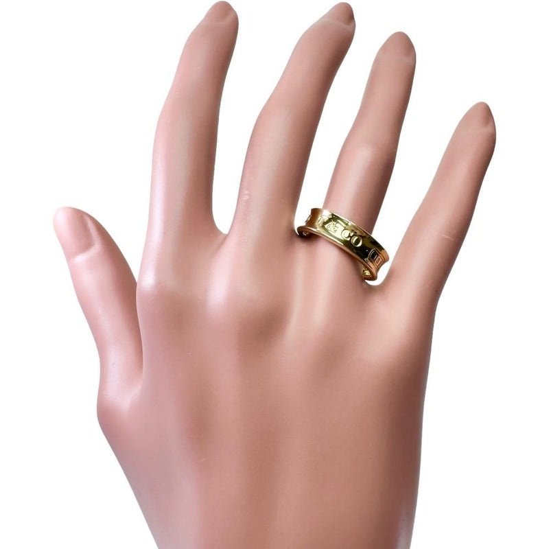 15号【TIFFANY&Co./ティファニー】 リング・指輪 ナローリング1837 K18