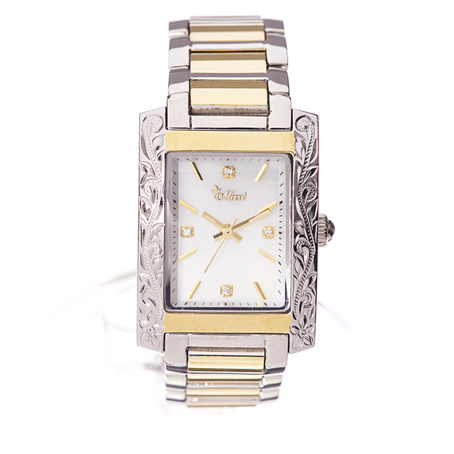 ハワイアンジュエリー/Stainless/Maxi×Vicenteコラボ SV/GD 腕時計