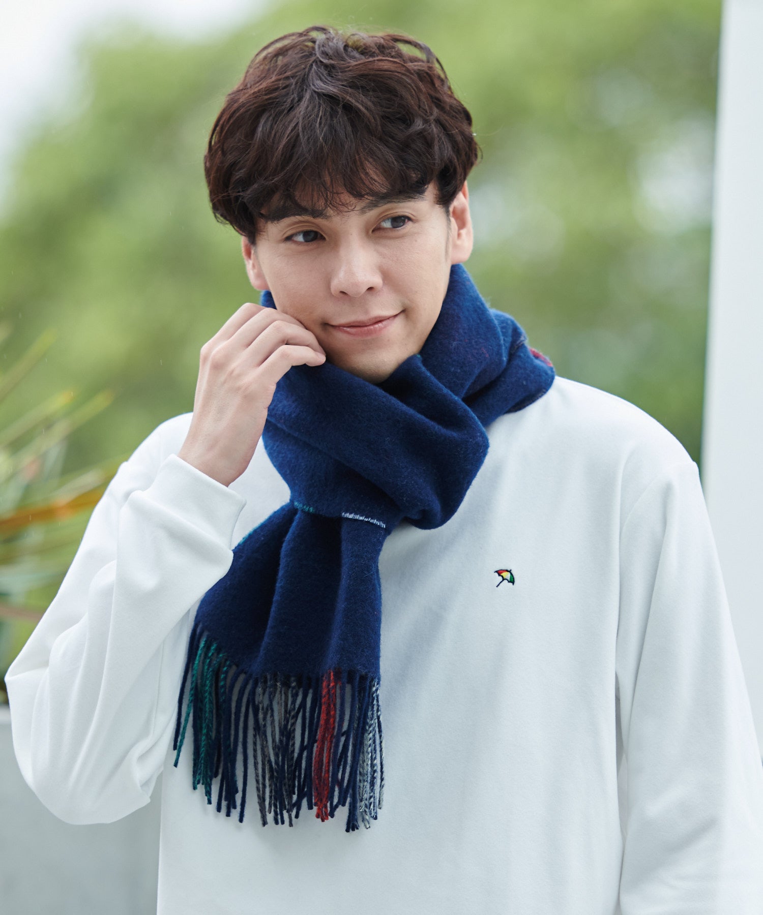 パーマーチェックリバーシブルマフラー（マフラー/ユニセックス