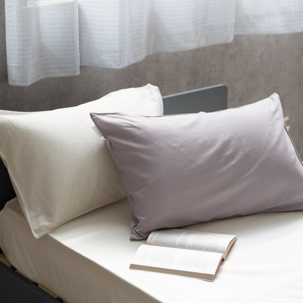 やわらか素材の枕カバー】綿100% ピローケース 43×63cm シンプル