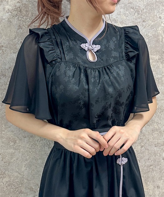 オリエンタルチャイナジャガードブラウス | axes femme -outlet