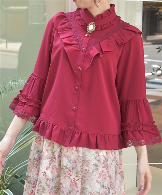 姫袖風フレア袖ブラウス | axes femme online shop