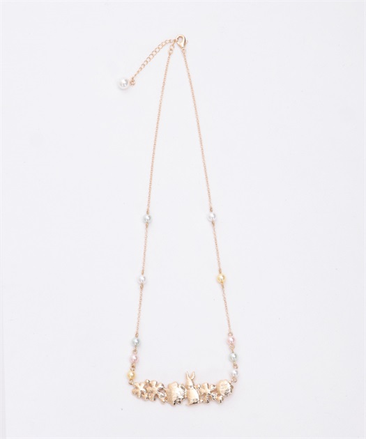ラビット×フラワーネックレス | axes femme -outlet- | axes femme