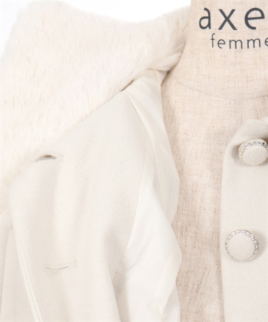 ファー襟付ケープコート | axes femme -outlet- | axes femme online