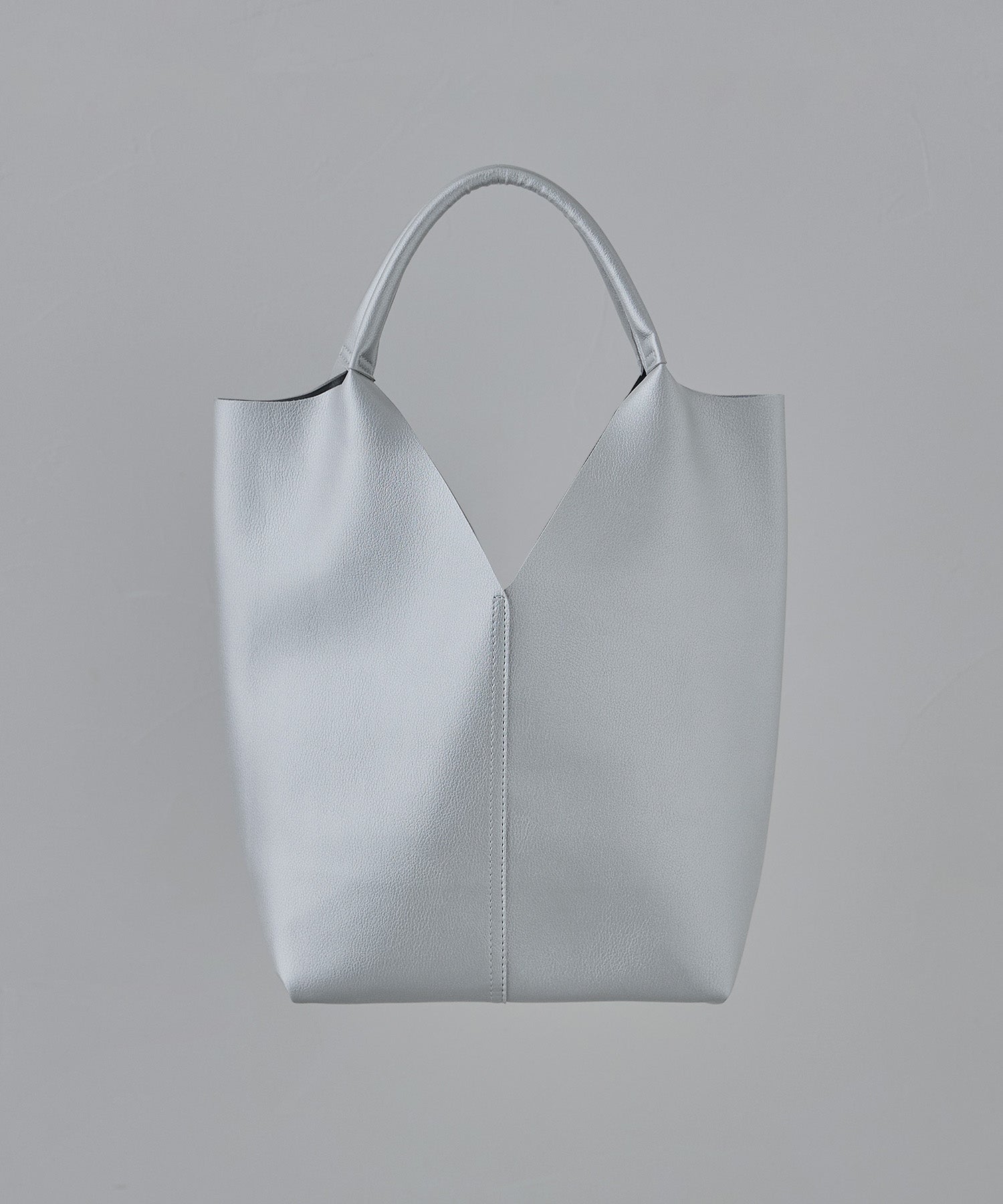Vカットシンセティックレザートートバッグ｜トートバッグ - etoll.
