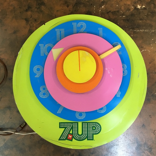 7up（セブン・アップ）ヴィンテージ・ライトアップ・クロック
