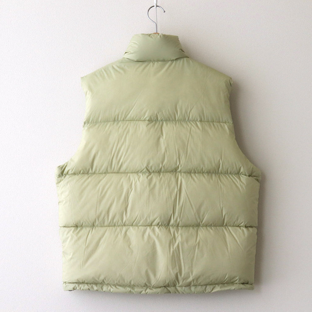SUPER LIGHT NYLON RIPSTOP DOWN VEST #LIGHT KHAKI [A24AV03NL] – ciacura