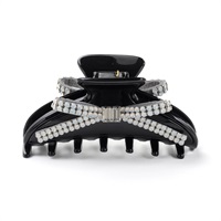 クリスタルメッシュパヴェ バンスクリップ(パープル) | バンスクリップ