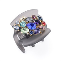 販路限定】クリスタルビジュー デザートクリップ 中(ピンクミックス