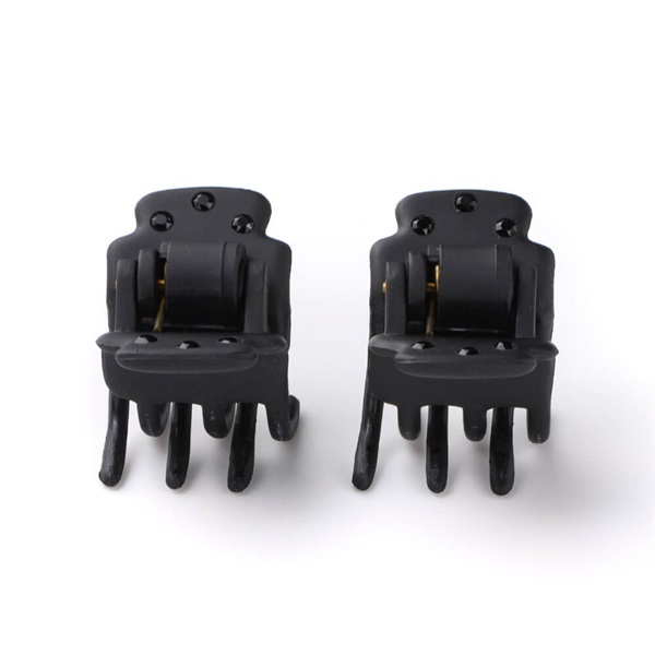 販路限定】スーパー石付クリップ 2個セット(ブラック) | ベース