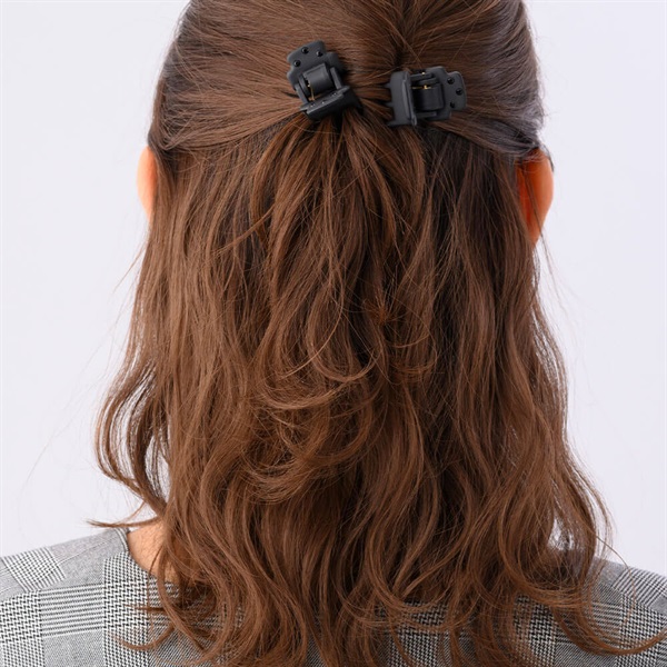 販路限定】スーパー石付クリップ 2個セット(ブラック) | ベース