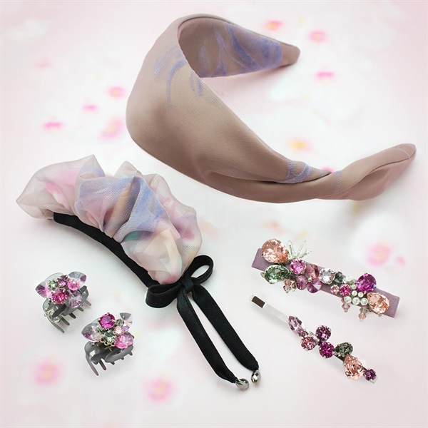 フラワーシンフォニー バレッタ(ピンク) | バレッタ | COMPLEX BIZ