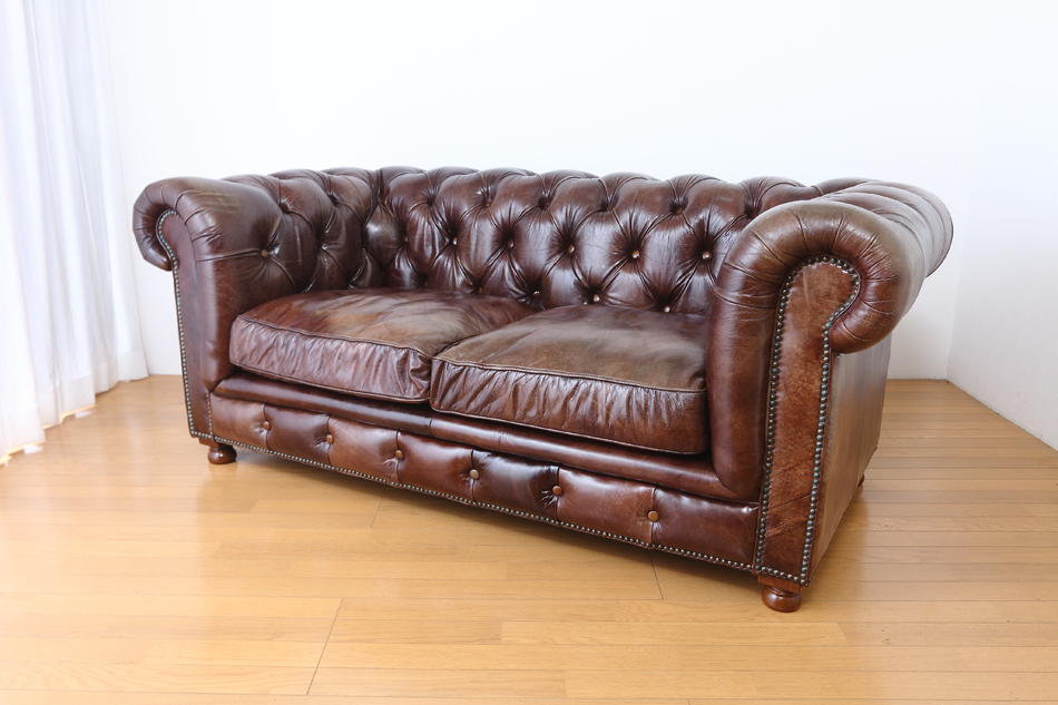 Halo ヴィンテージレザー チェスターフィールド ケンジントン 2P