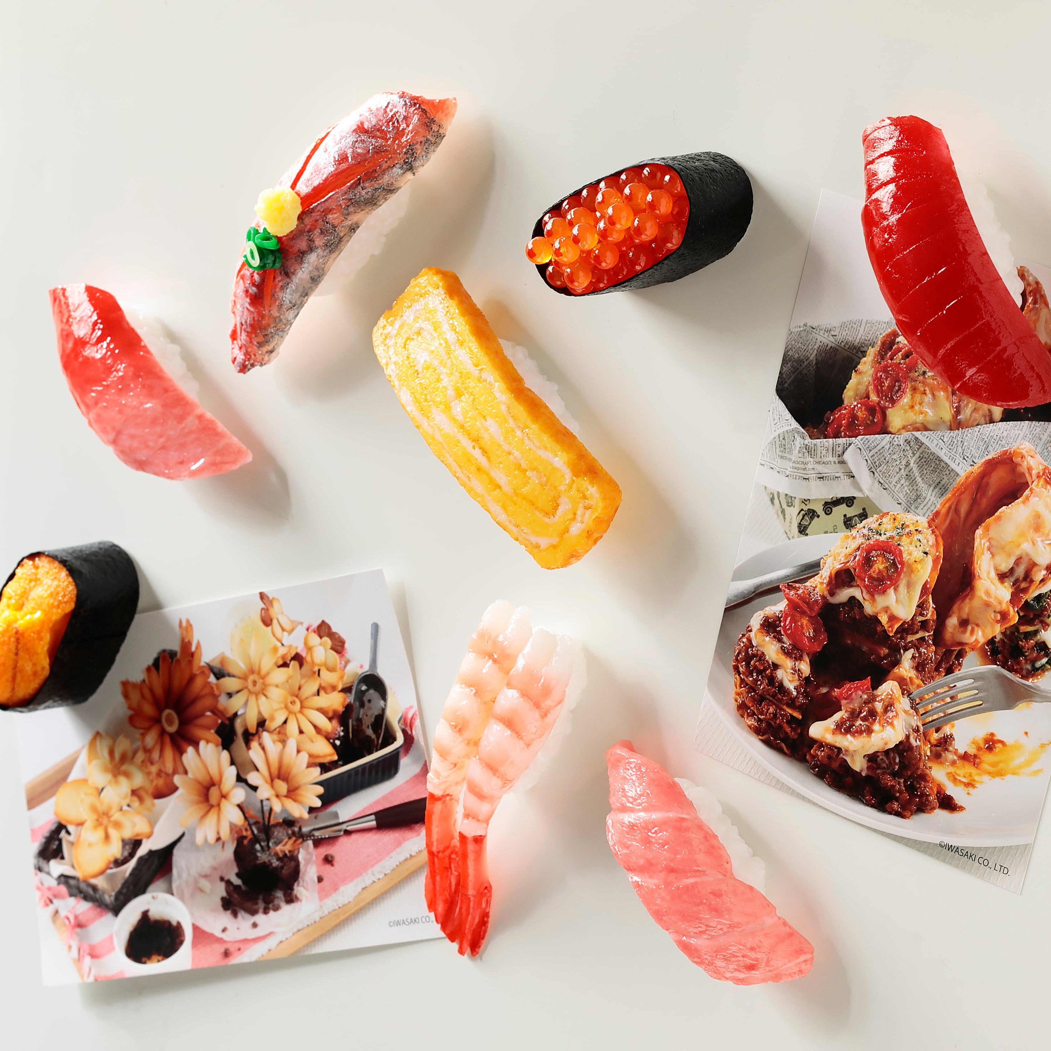 元祖食品サンプル屋「寿司(サバ)のマグネット」