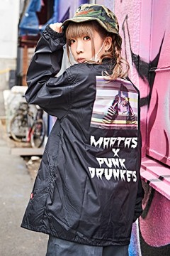 まあたそ×ゲキクロ×PUNK DRUNKERS コラボ決定！コーチジャケット、T