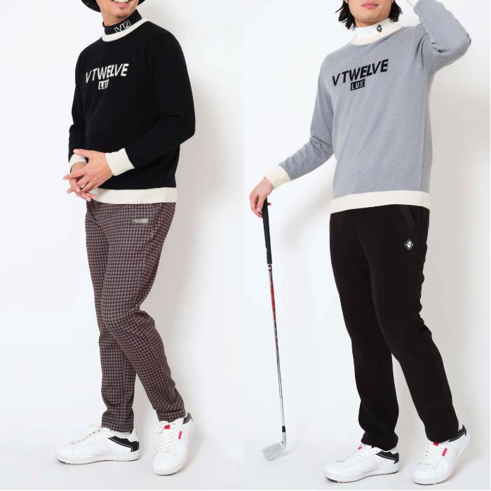 V12 ヴィトゥエルブ ゴルフウェア メンズ LX CASH KNIT ニット