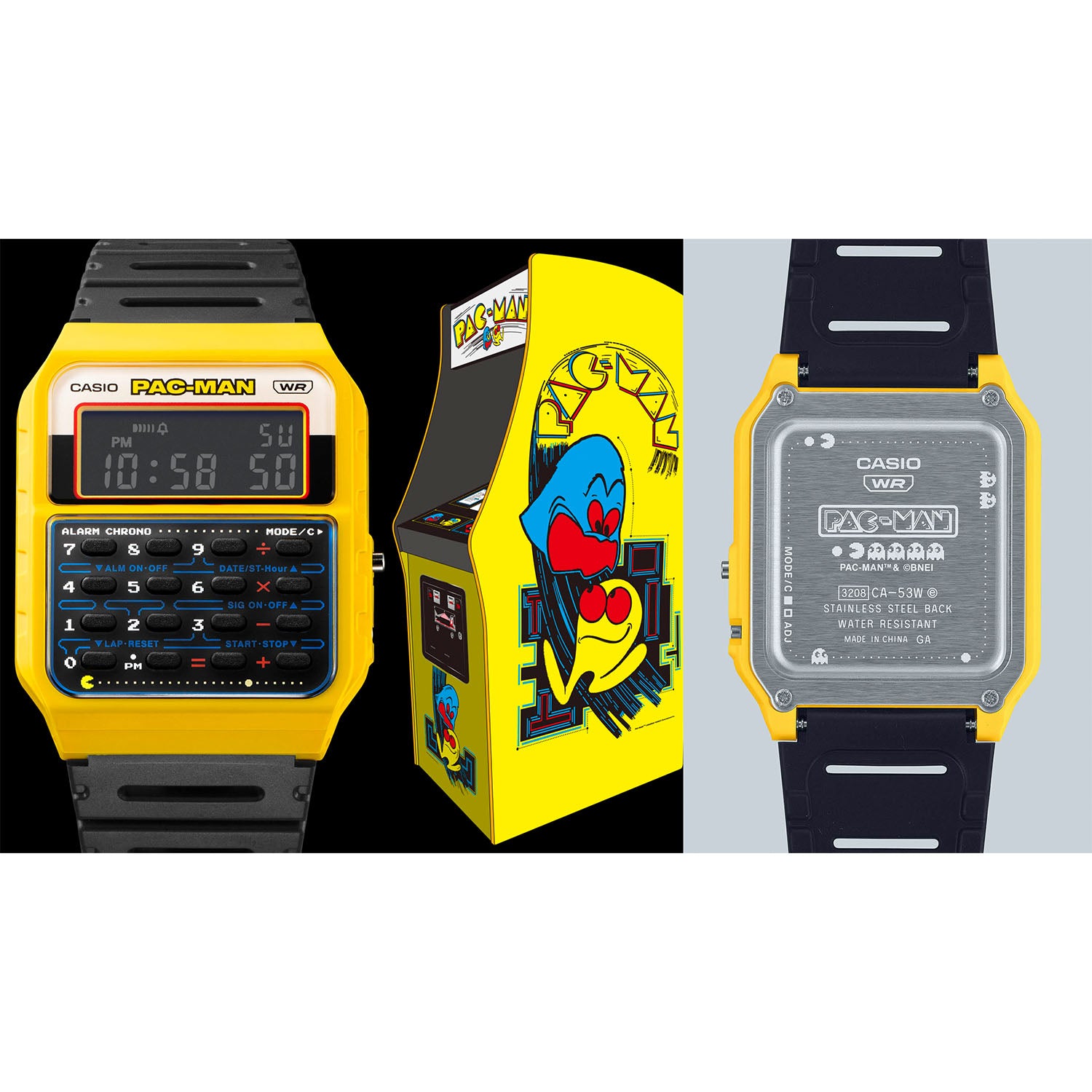 カシオ】CASIO CLASSIC / パックマンコラボレーションモデル / CA