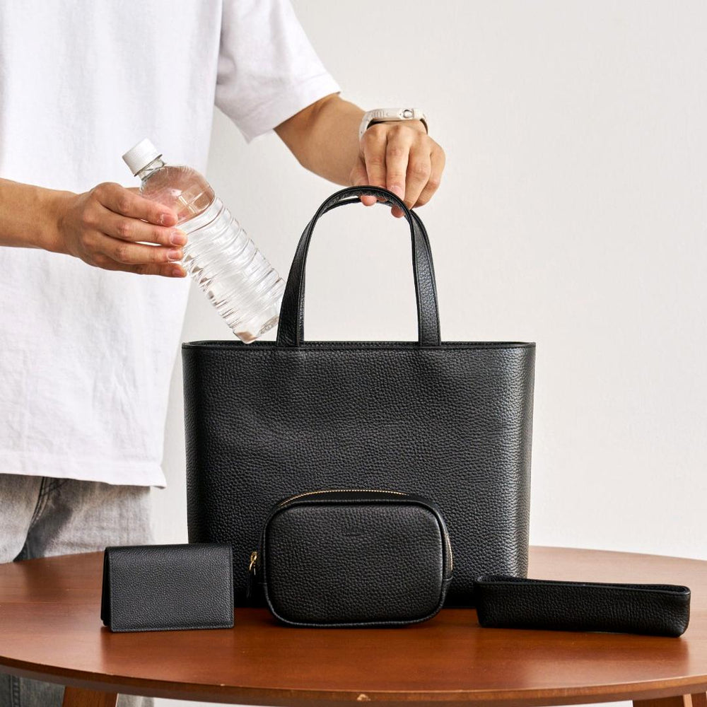 Zip Mini Tote Black – HushTug