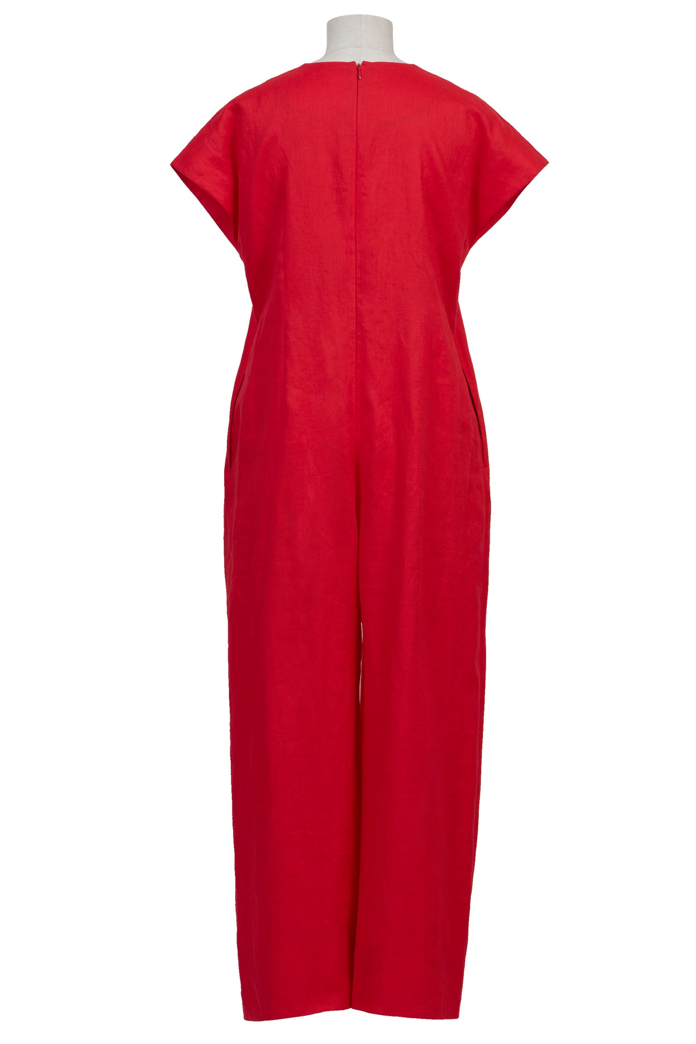 V-Neck Jumpsuit | Stone – MYLAN ONLINE SHOP