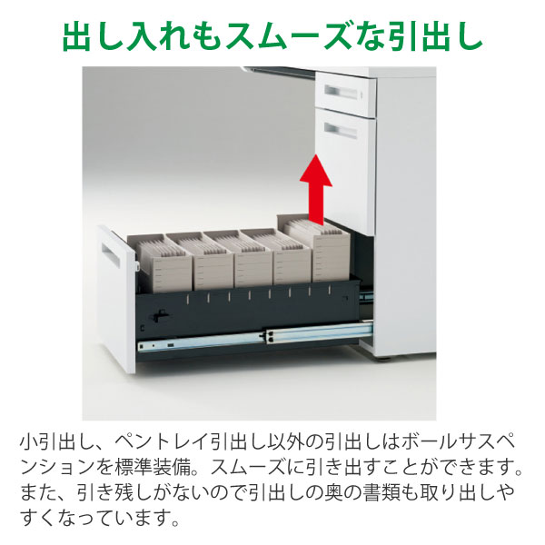 CZRシリーズ ワゴン A4・3段 CZR-046MACSB-W9｜オフィスデスク