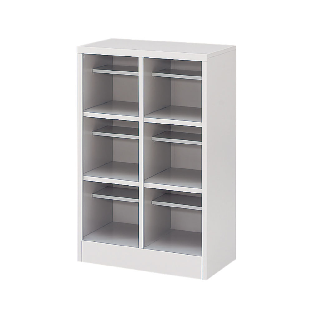 シューズボックスDS オープンタイプ 6人用 HDS-6923AT-WE｜オフィス