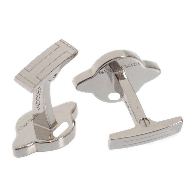 エルメス HERMES プラネットH カフリンクス カフス メタル シルバー