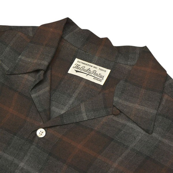 WACKO MARIA(ワコマリア) 2024AW OMBRE CHECK OPEN COLLAR SHIRT LS