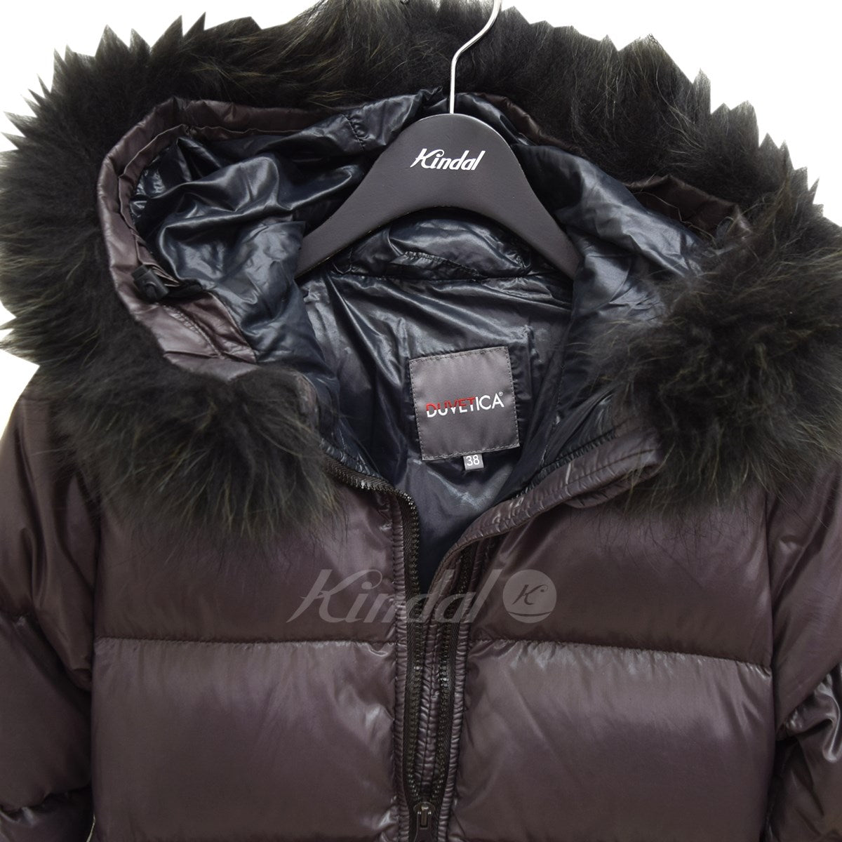 DUVETICA(デュベティカ) ファー着脱 ダウンコート ブラウン サイズ 38