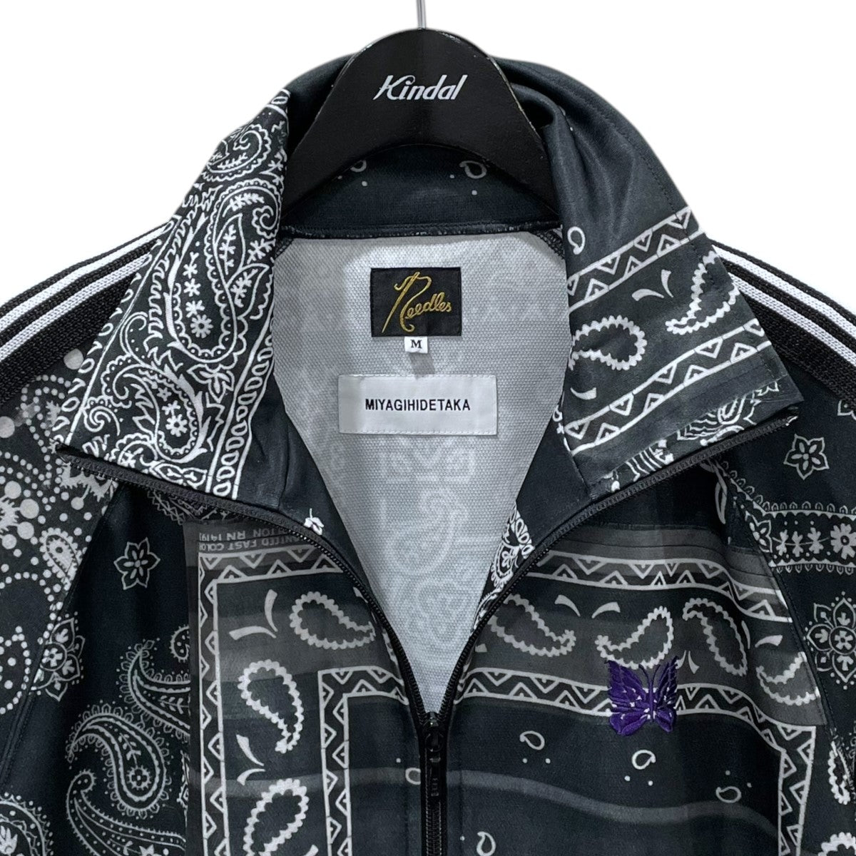 Needles×MIYAGIHIDETAKA 25SS バンダナ柄ジップアップジャケット Track