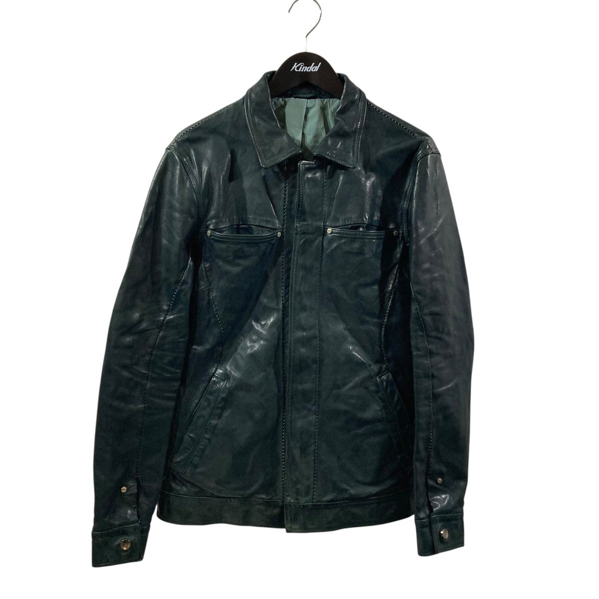 incarnation(インカーネーション) レザージャケット グリーン サイズ S