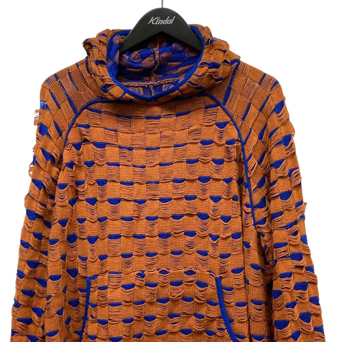 ISA BOULDER(イサ ボールダー) ニットフーデッドパーカー オレンジ