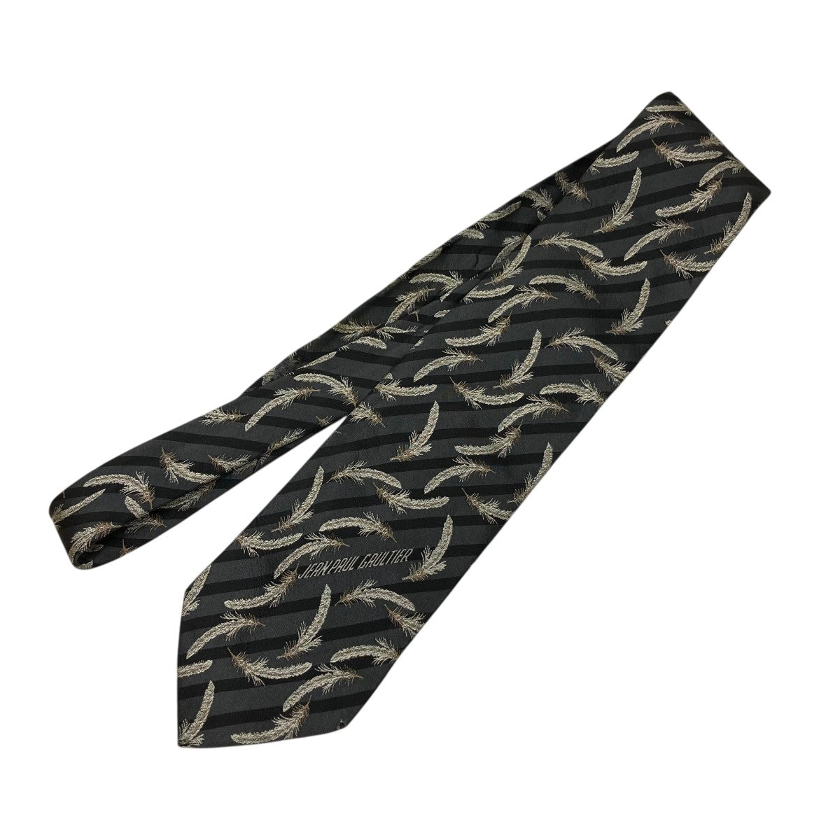 Jean Paul GAULTIER(ジャンポールゴルチェ) フェザー刺しゅうネクタイ