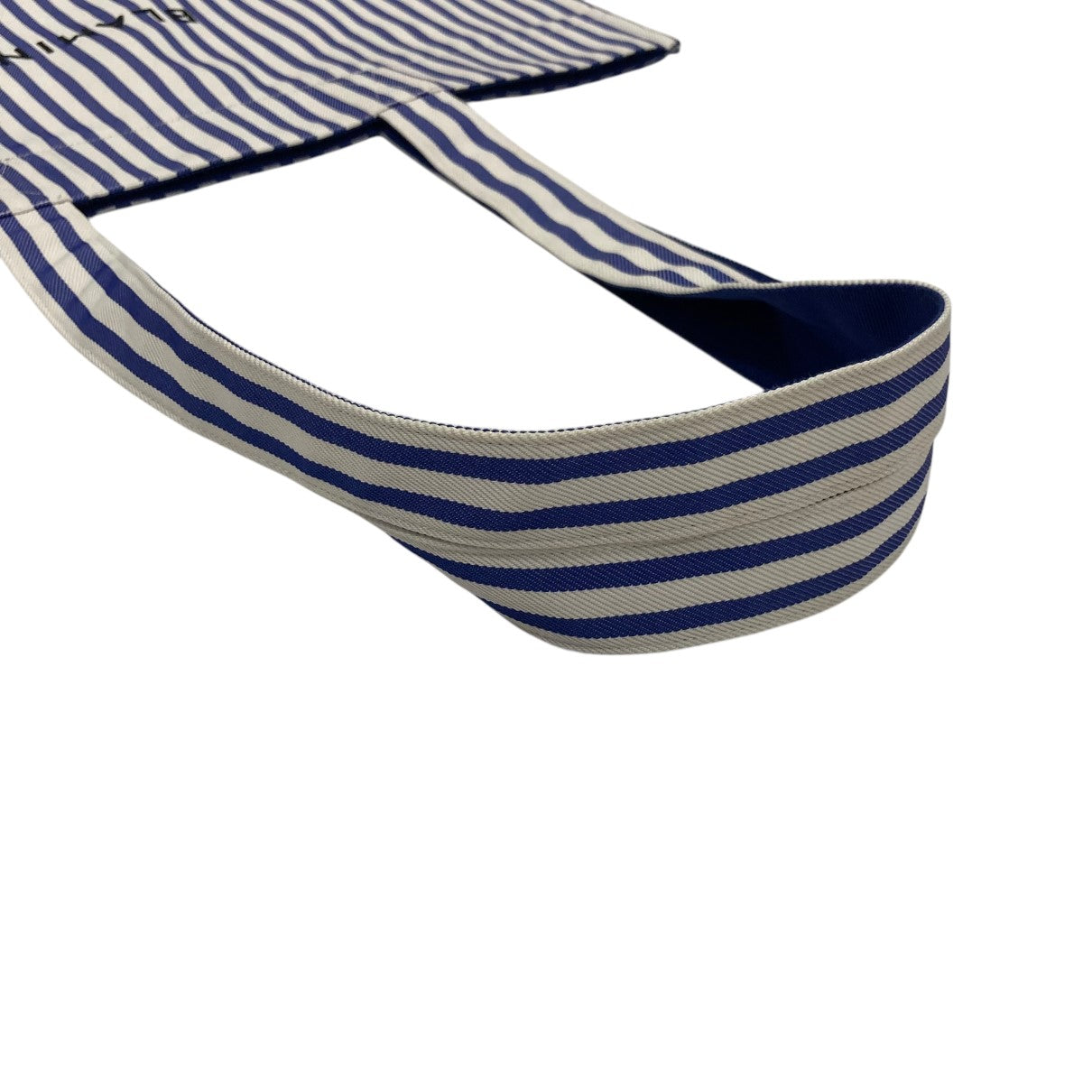 BLAMINK(ブラミンク) ストライプトートバッグ ホワイト×ブルー｜【公式