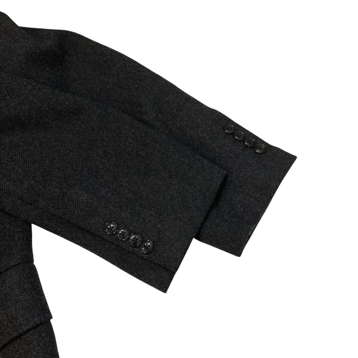 COMOLI(コモリ) ウールヘリンボーン ダブルチェスターコート Y03-04022