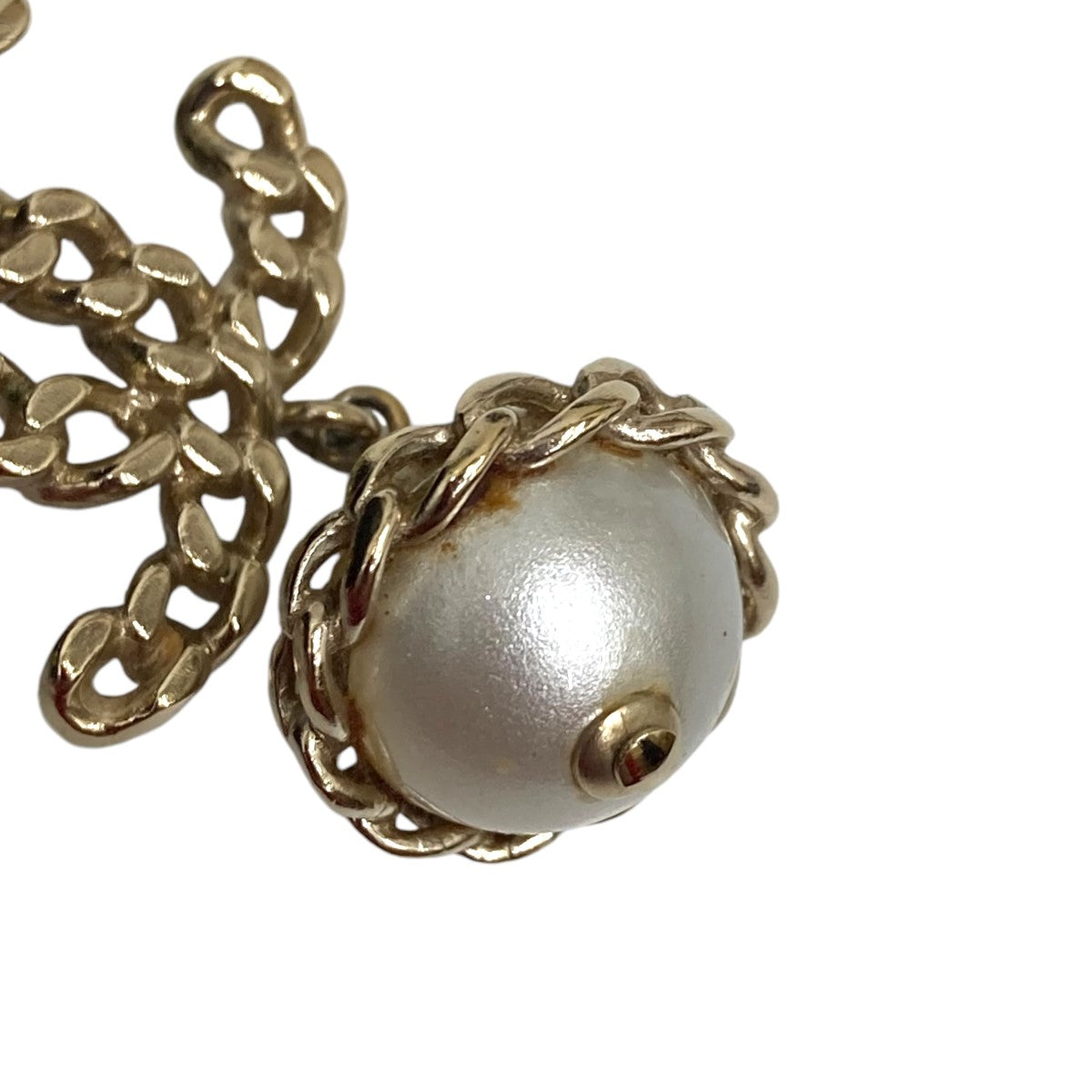 CHANEL(シャネル) ココマーク パールネックレス ゴールド｜【公式