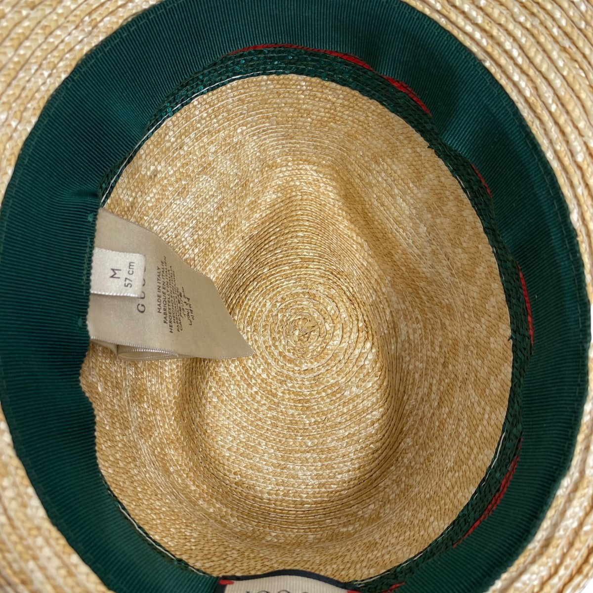 GUCCI(グッチ) ストローハット434760 434760 ベージュ サイズ M