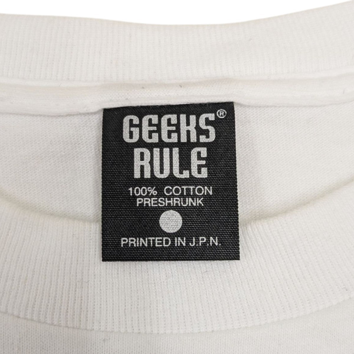 GEEKS RULE(ギークスルール) THE SUBSTANCEプリントTシャツ ホワイト