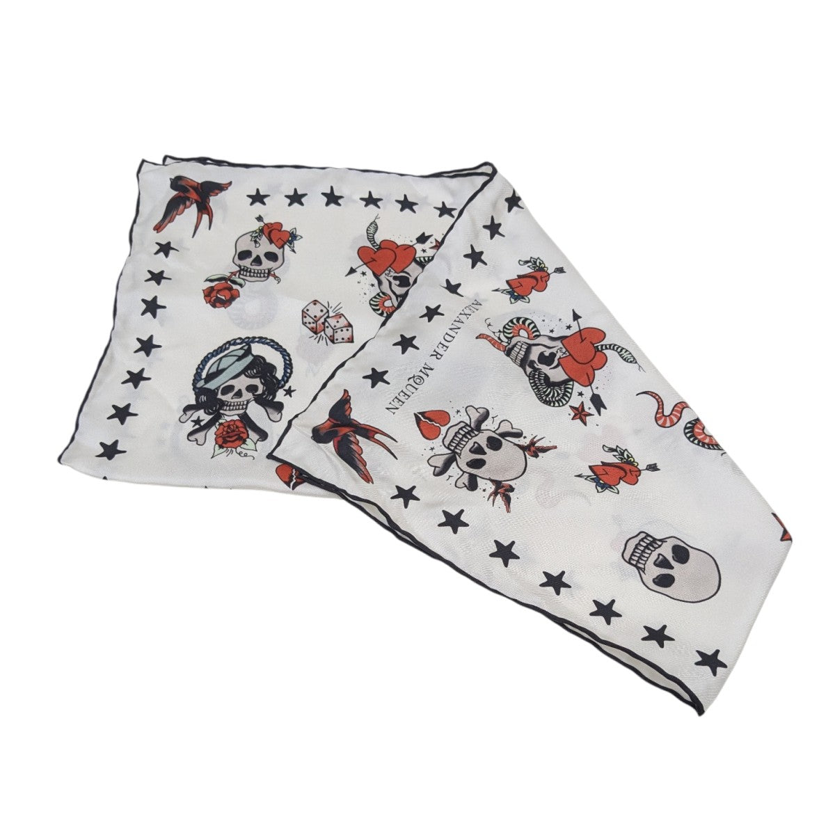 ALEXANDER McQUEEN(アレキサンダーマックイーン) スカルシルクスカーフ